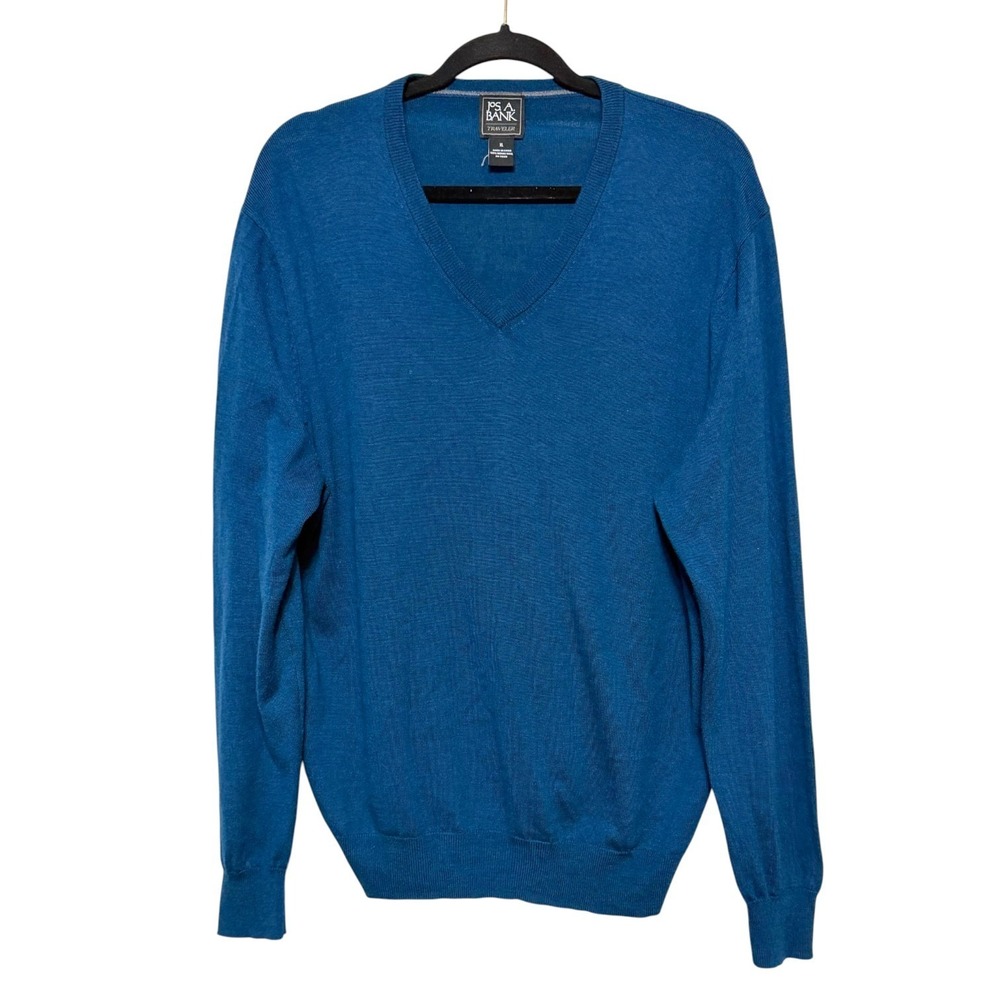 Jos A Bank Traveler Preppy Merino Wool Sweater Mens Size XL Old Money Classic
